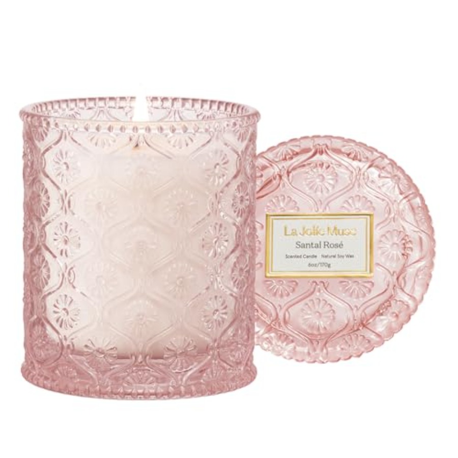 Scented Candle Luxury - Santal Rosé Scented Candles for Home,