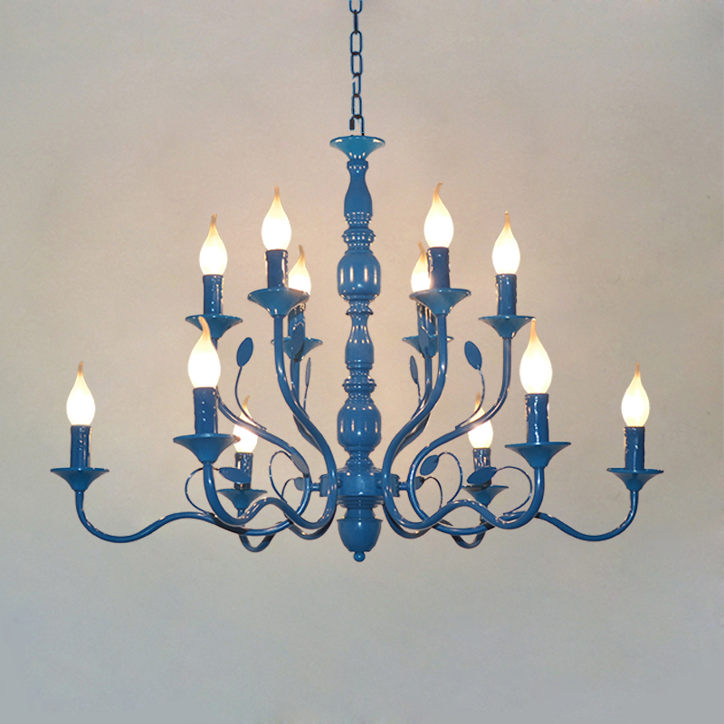 Scented Candle Luxury - Luxury Rustic Wrought Iron Chandelier E14