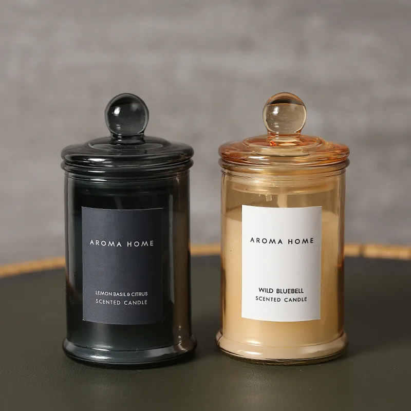 Scented Candle Luxury - Ins Style Vintage Glass Jar Scented