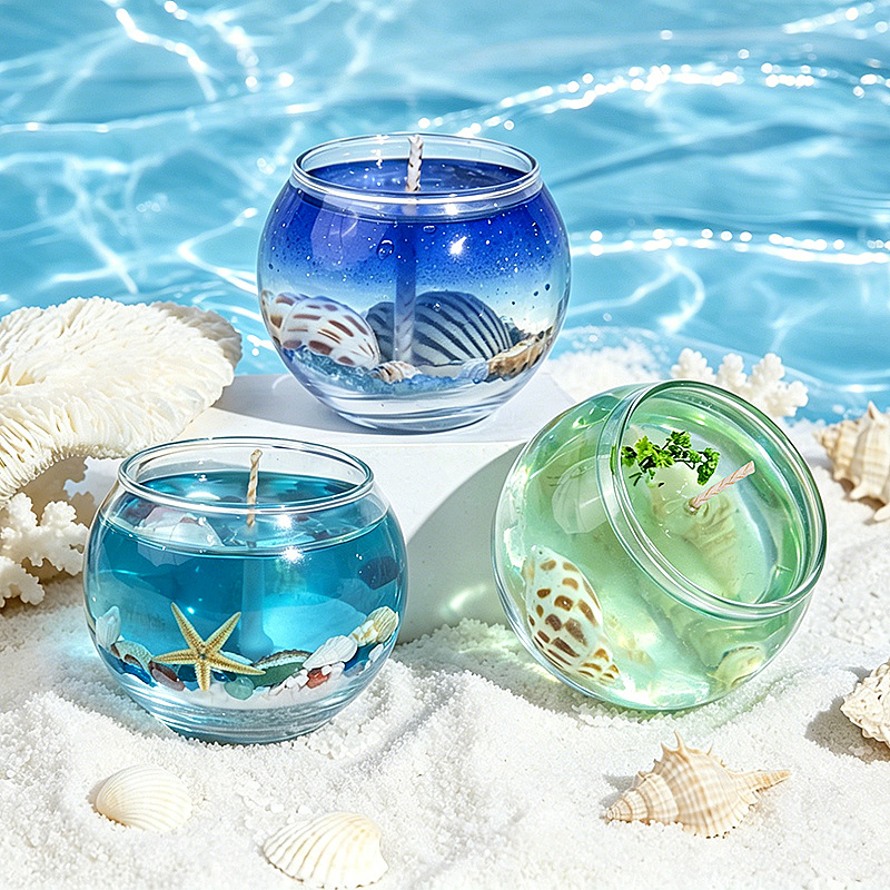 Scented Candle Luxury - Underwater World Moon Cup Scented Candle.