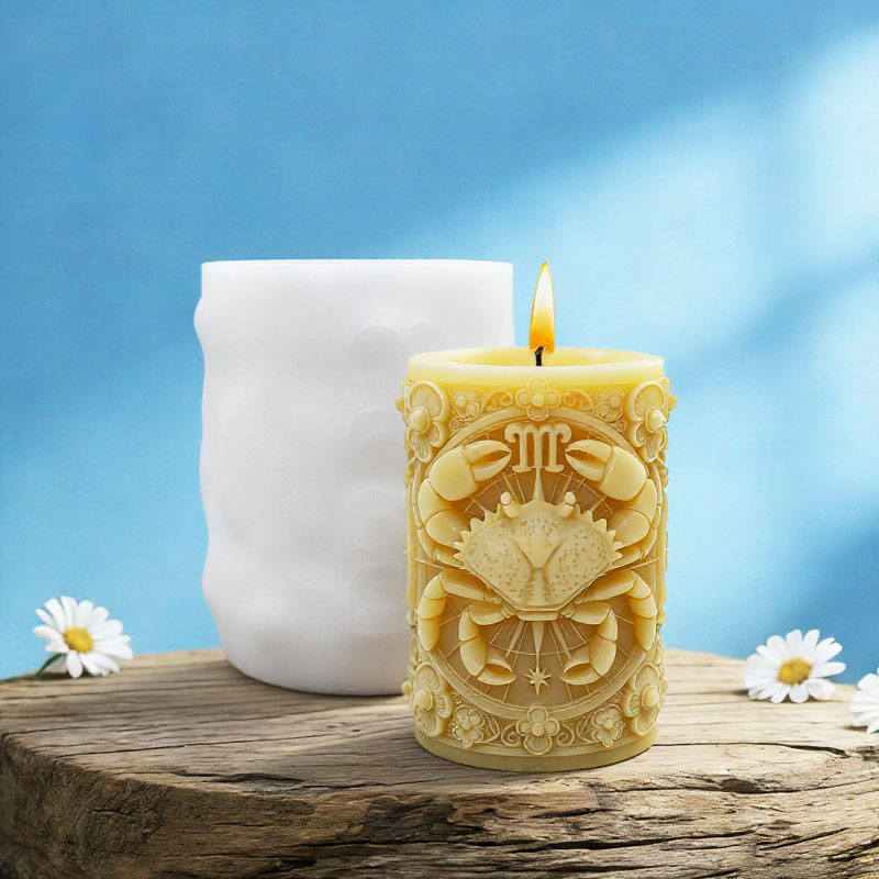 Cancer Zodiac Star Sign Blue C - Scented Candle Luxury ulasan dan harga