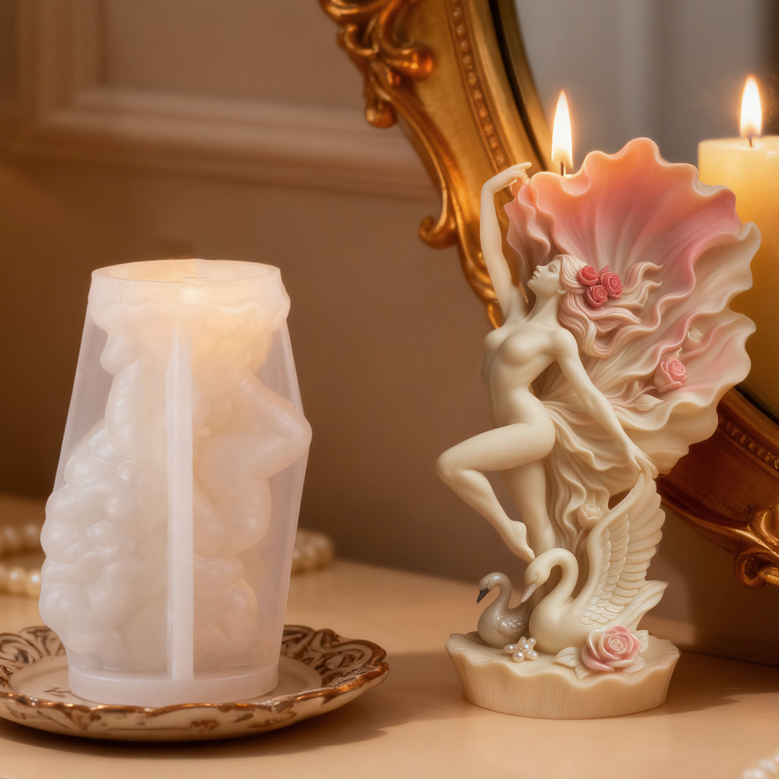 Elegant Swan Dancer Candle Mol - Scented Candle Luxury ulasan dan harga