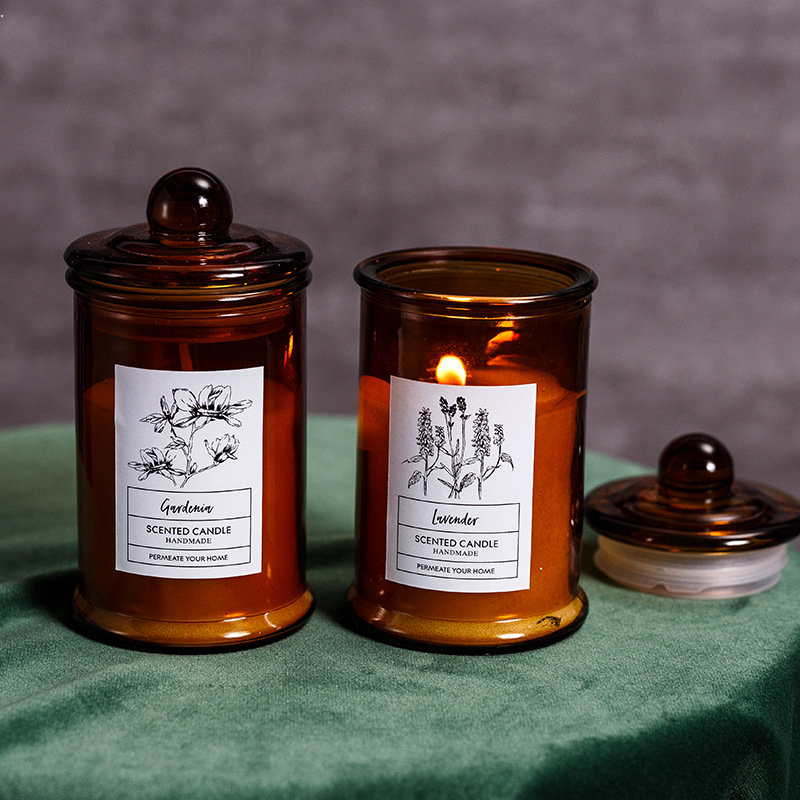 Vintage Glass Jar Scented Cand - Scented Candle Luxury ulasan dan harga