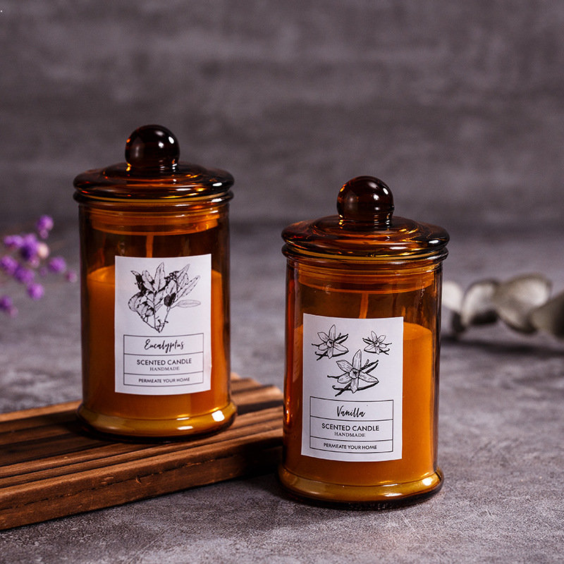 Vintage Glass Jar Scented Cand - Scented Candle Luxury ulasan dan harga