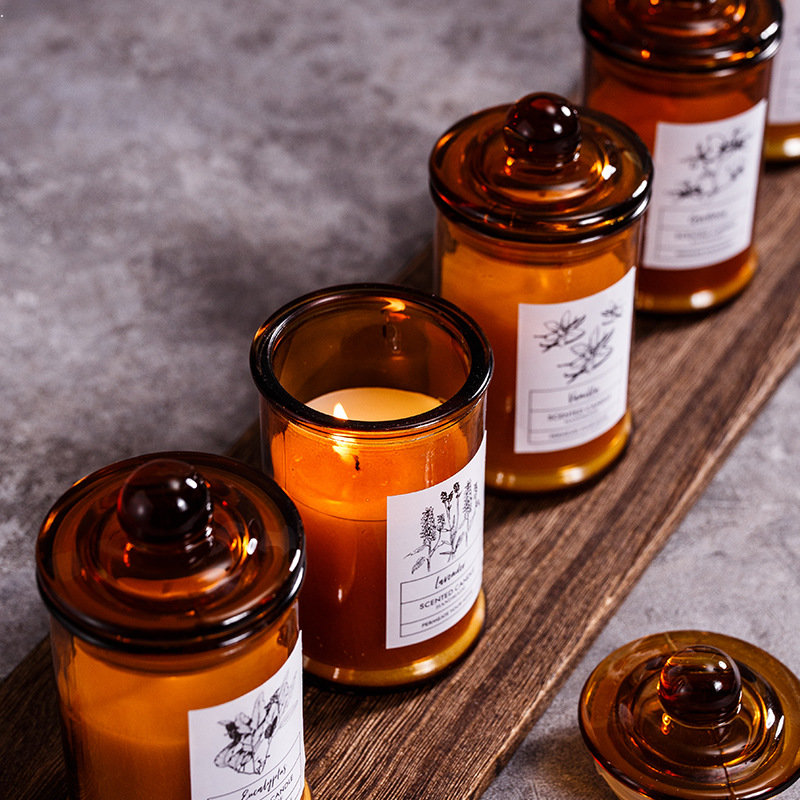 Vintage Glass Jar Scented Cand - Scented Candle Luxury ulasan dan harga
