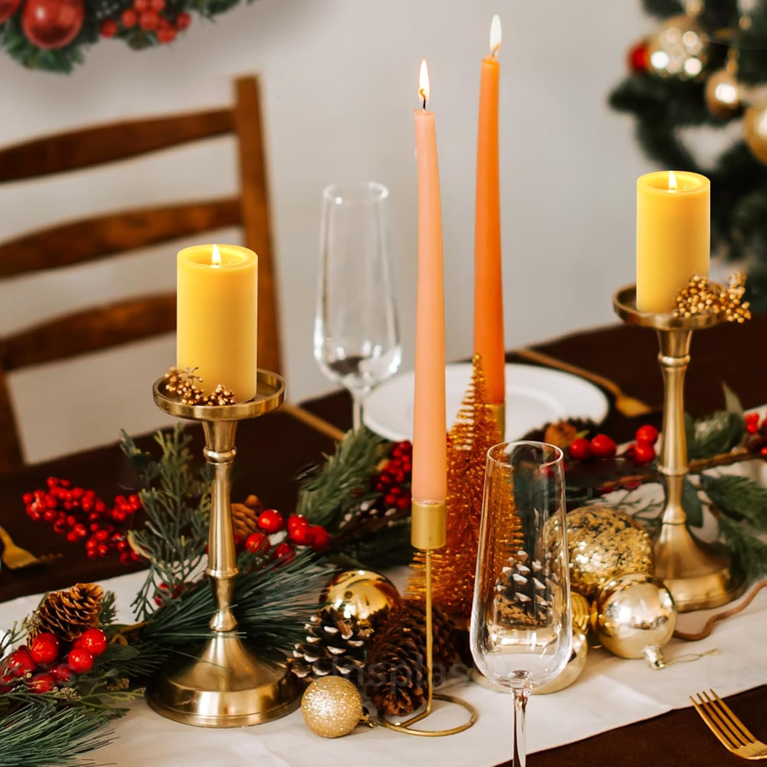 1/3/5PCS Beeswax Pillar Candle - Scented Candle Luxury ulasan dan harga