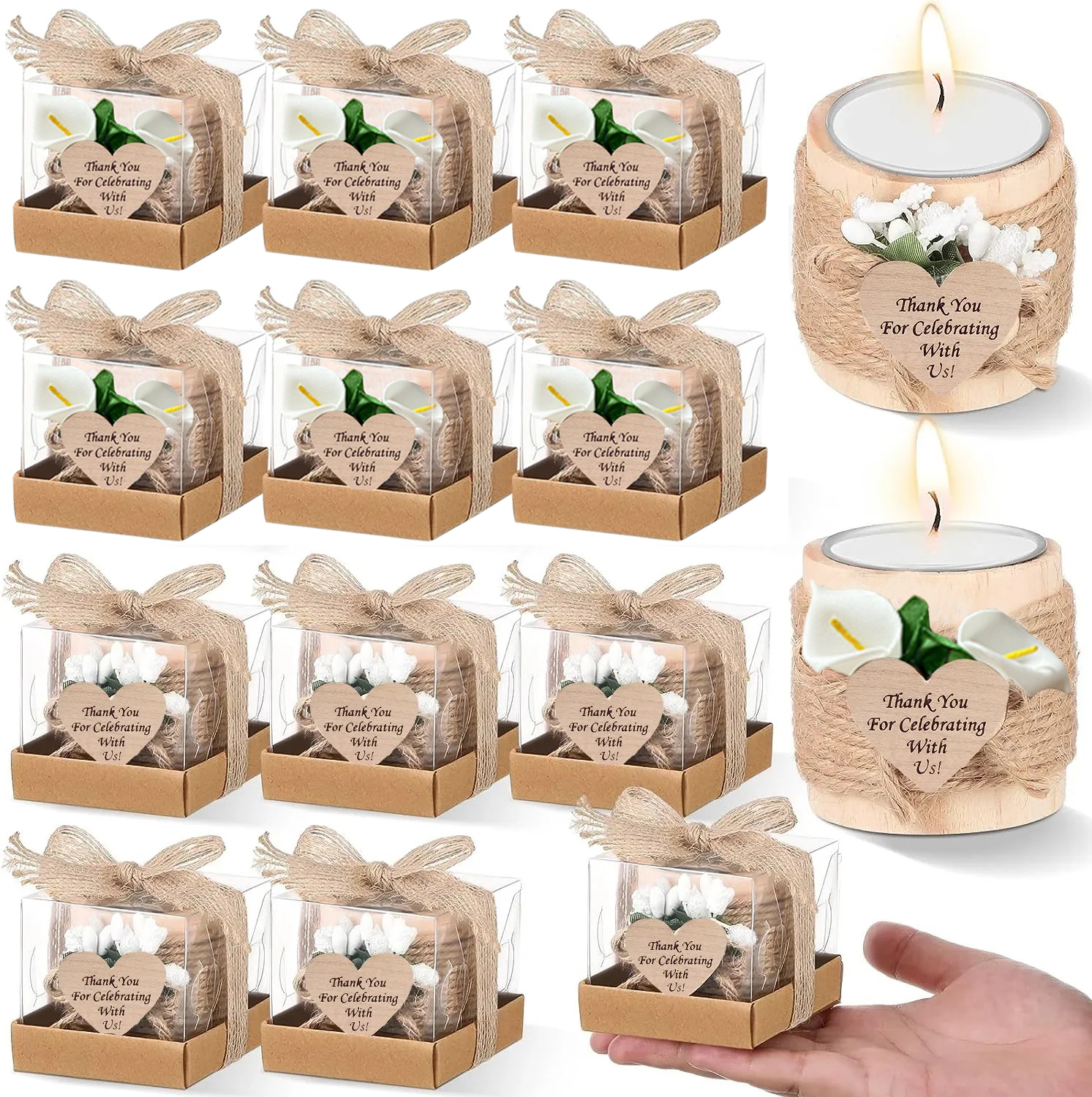 6/12/24PCS Guest Gift Candle f - Scented Candle Luxury ulasan dan harga
