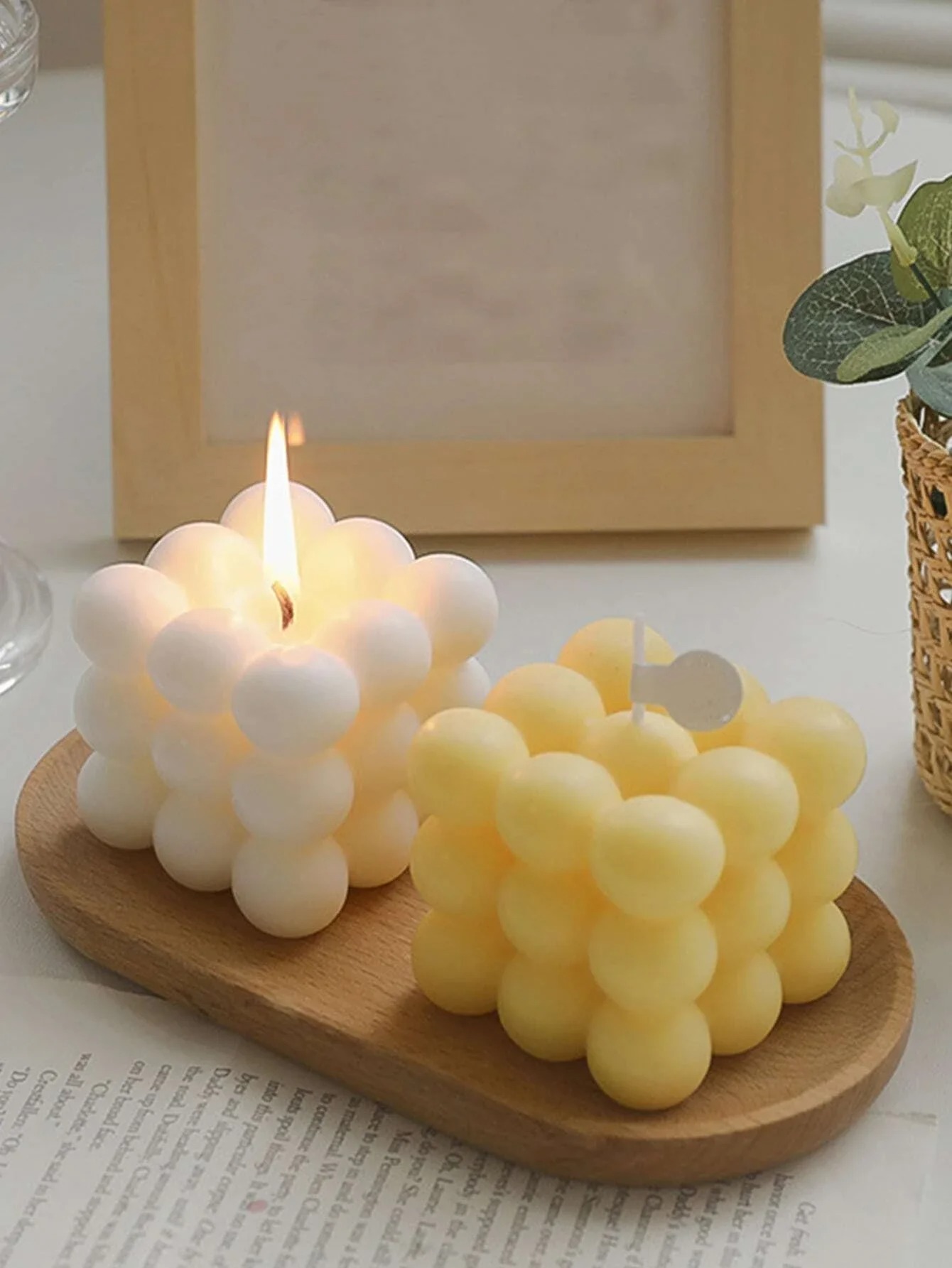 Cube & Ball Shaped Soy Scented - Scented Candle Luxury ulasan dan harga