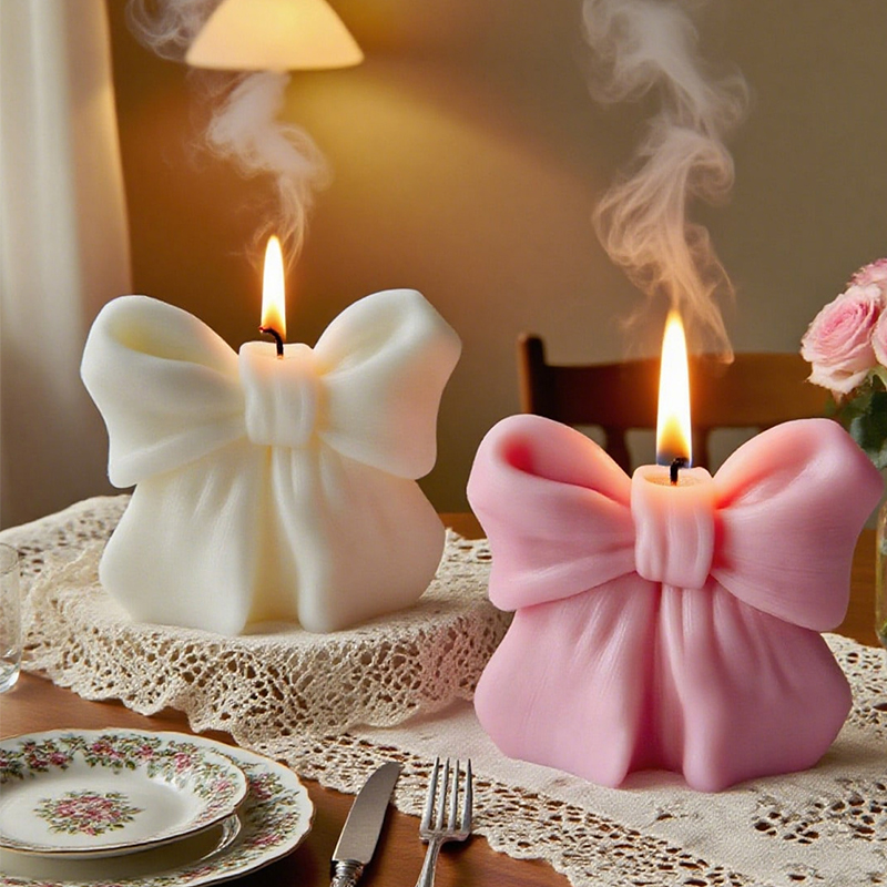 3D Bowknot Three-Dimensional A - Scented Candle Luxury ulasan dan harga