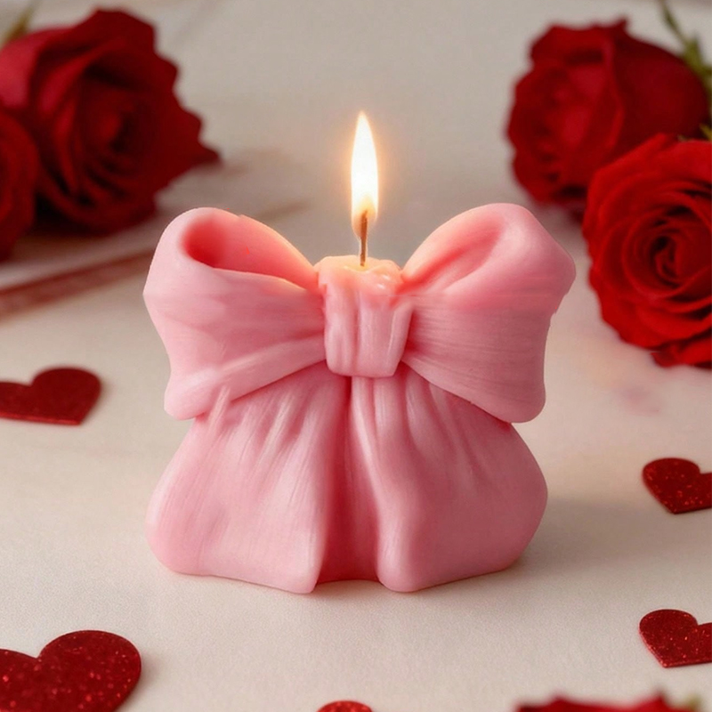 3D Bowknot Three-Dimensional A - Scented Candle Luxury ulasan dan harga