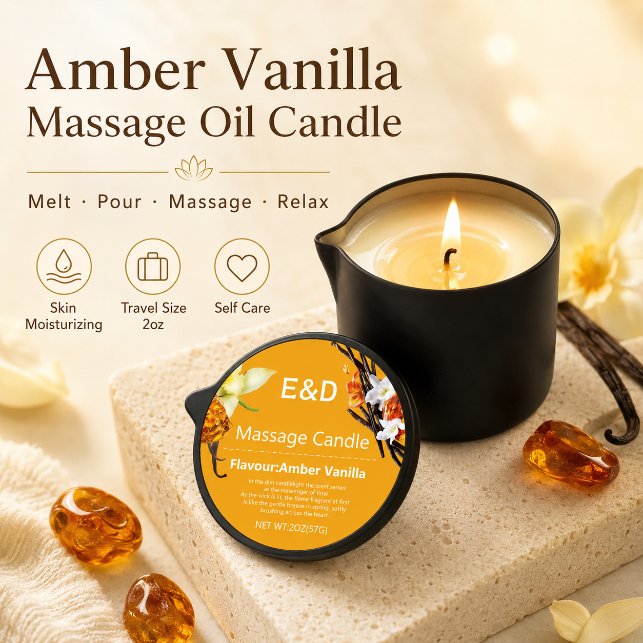 1PC Massage Oil Candles，luxury - Scented Candle Luxury ulasan dan harga