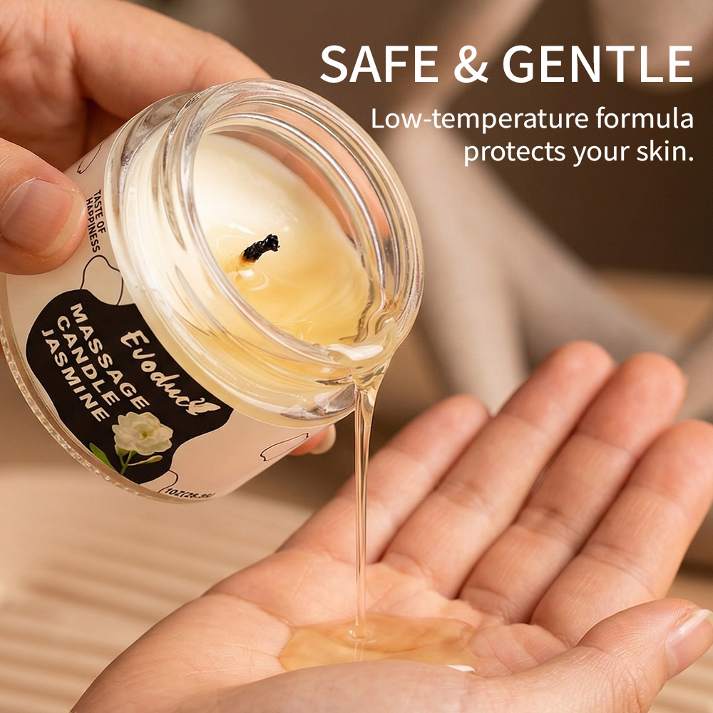 Massage Oil Candle Jasmine Soy - Scented Candle Luxury ulasan dan harga