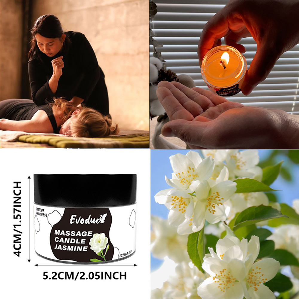 Massage Oil Candle Jasmine Soy - Scented Candle Luxury ulasan dan harga