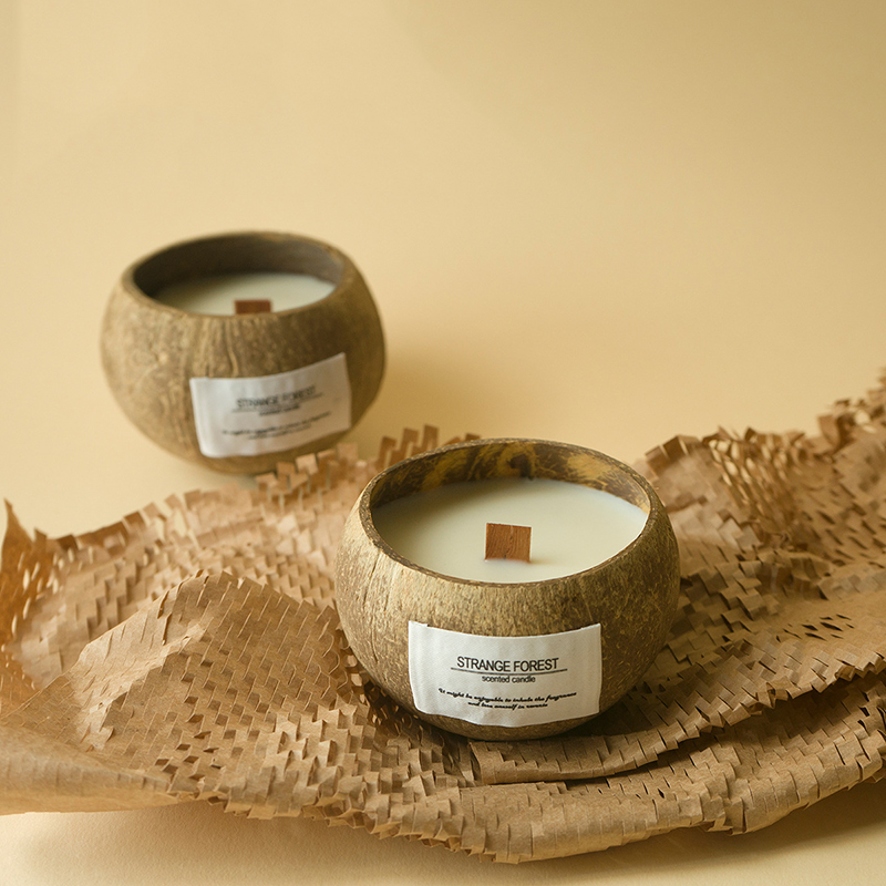 Coconut Shell Aromatherapy Can - Scented Candle Luxury ulasan dan harga