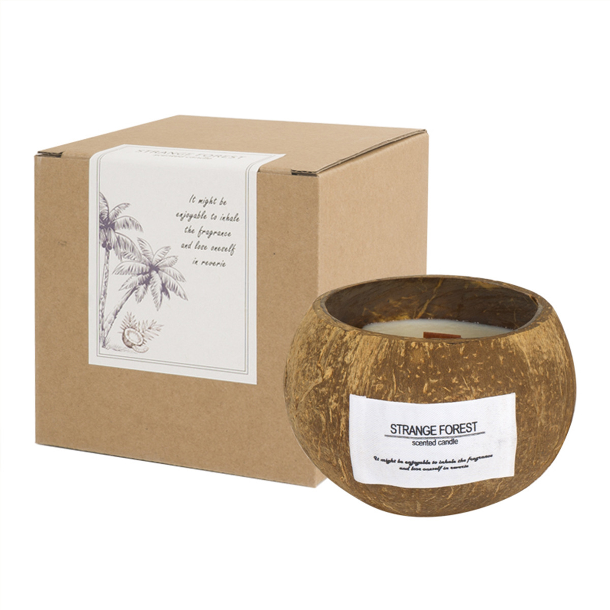Coconut Shell Aromatherapy Can - Scented Candle Luxury ulasan dan harga