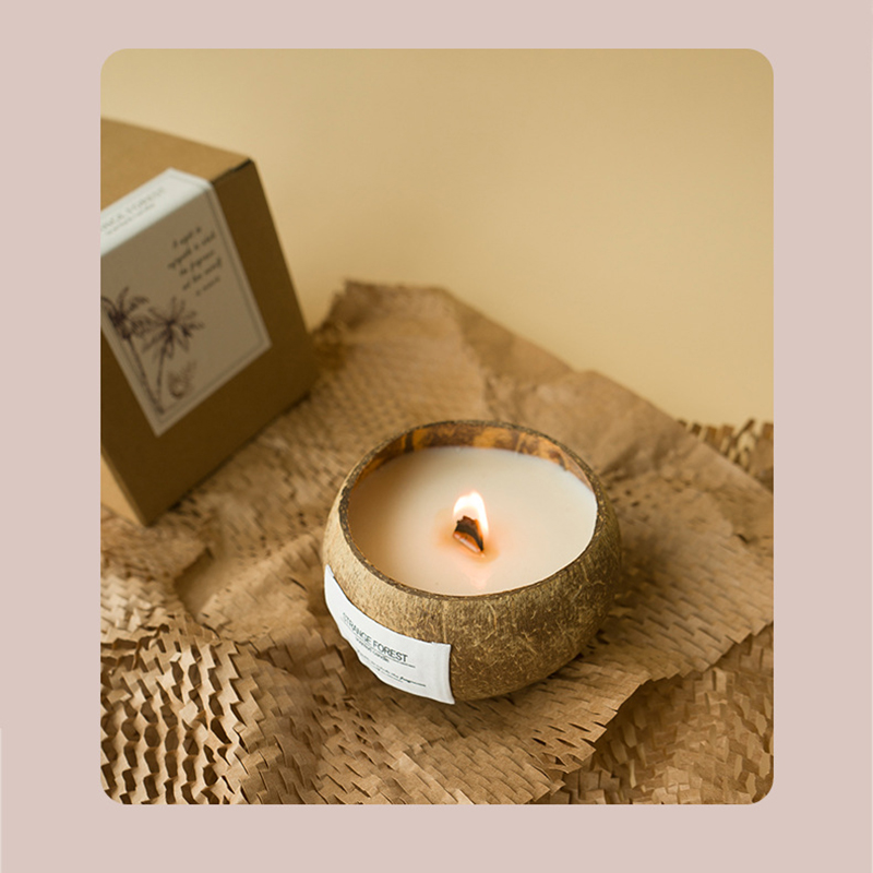 Coconut Shell Aromatherapy Can - Scented Candle Luxury ulasan dan harga