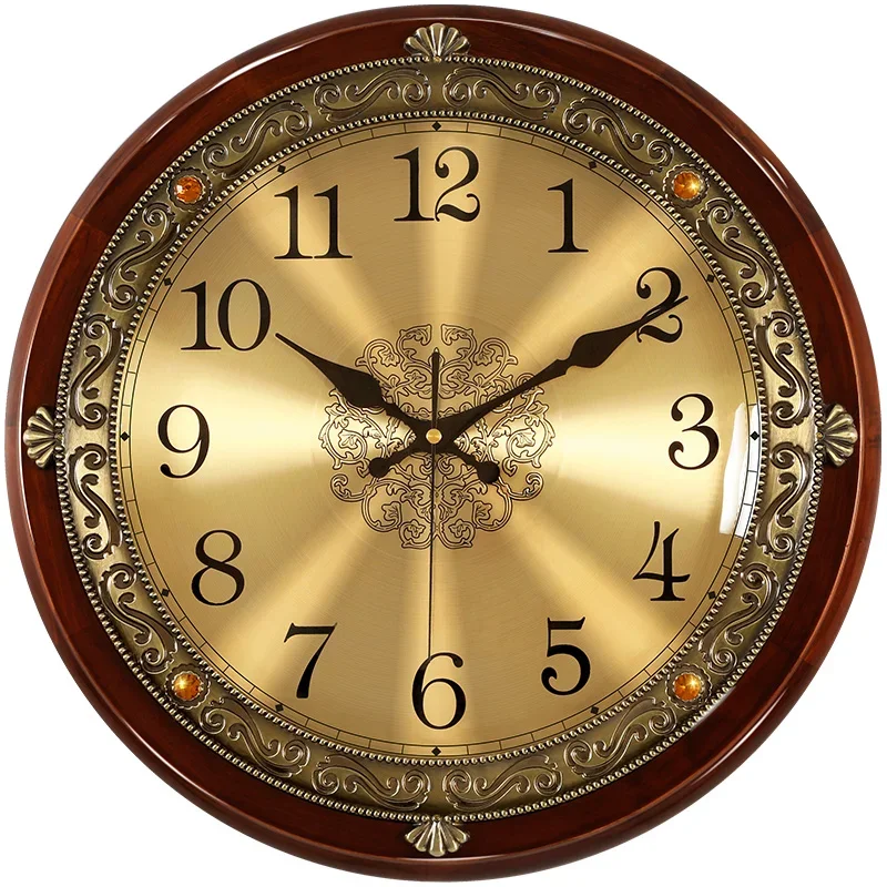 Luxury Wood Wall Clock Metal R - Luxury Lifestyle Us ulasan dan harga