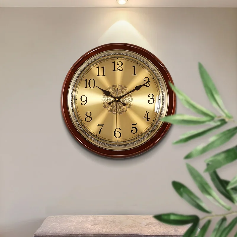 Luxury Wood Wall Clock Metal R - Luxury Lifestyle Us ulasan dan harga