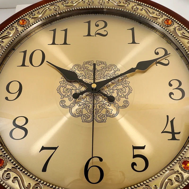 Luxury Wood Wall Clock Metal R - Luxury Lifestyle Us ulasan dan harga