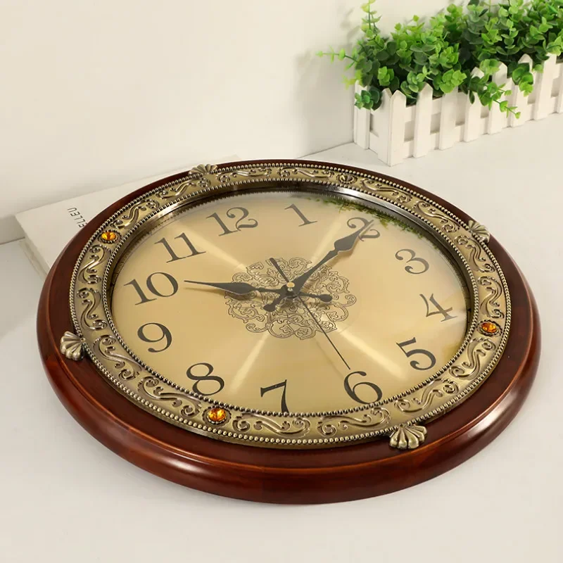 Luxury Wood Wall Clock Metal R - Luxury Lifestyle Us ulasan dan harga