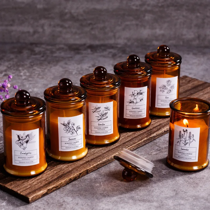 Vintage Glass Jar Scented Cand - Scented Candle Luxury ulasan dan harga