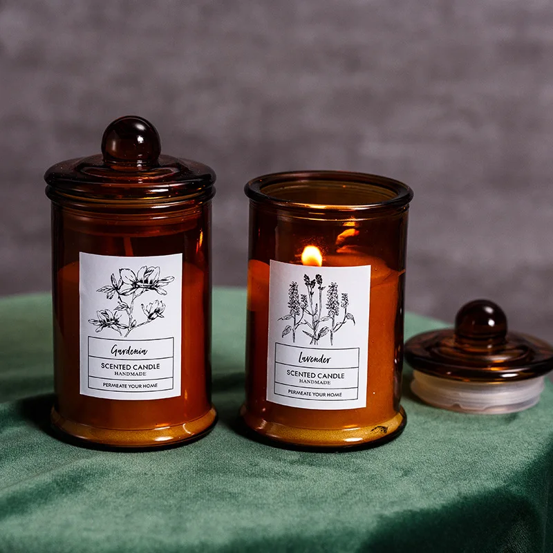 Vintage Glass Jar Scented Cand - Scented Candle Luxury ulasan dan harga