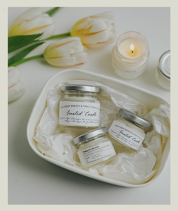 Ins Style Small Glass Jar Scen - Scented Candle Luxury ulasan dan harga