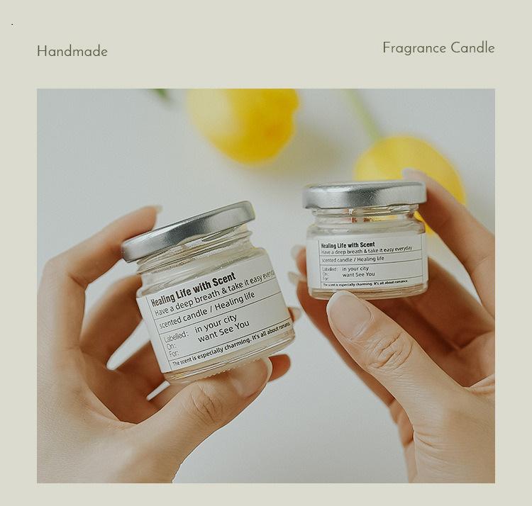 Ins Style Small Glass Jar Scen - Scented Candle Luxury ulasan dan harga