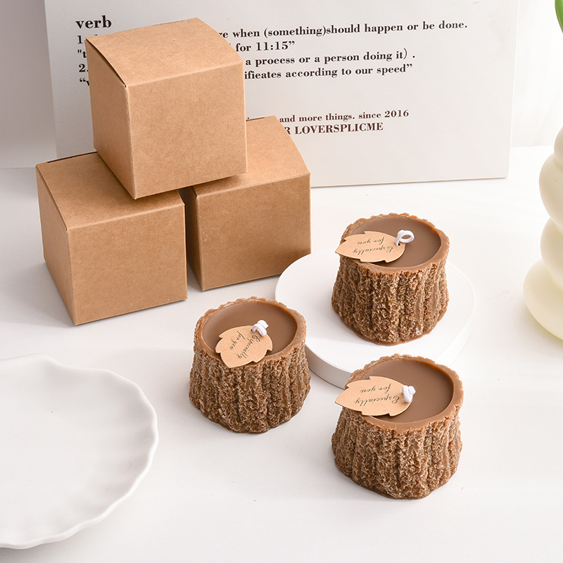 Tree Stump Candle Set Gift Cre - Scented Candle Luxury ulasan dan harga